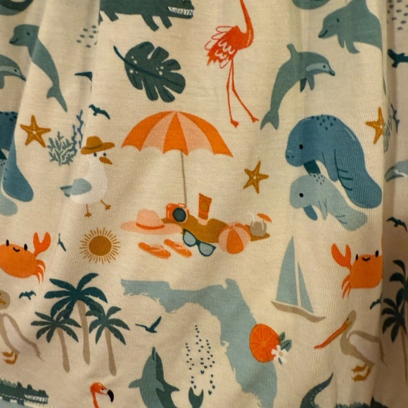 Explore Florida Print Pajama Shorts - Picture 2 of 7